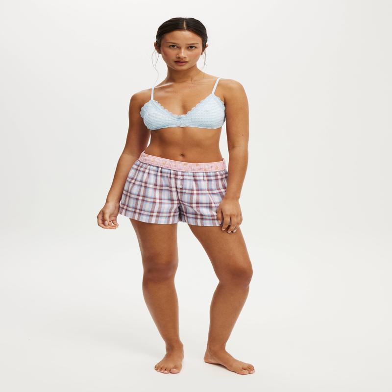Flannel Boyfriend Boxer Short