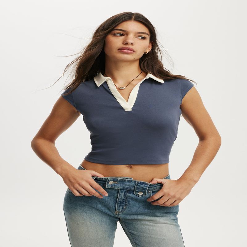 Alice Deep V Polo