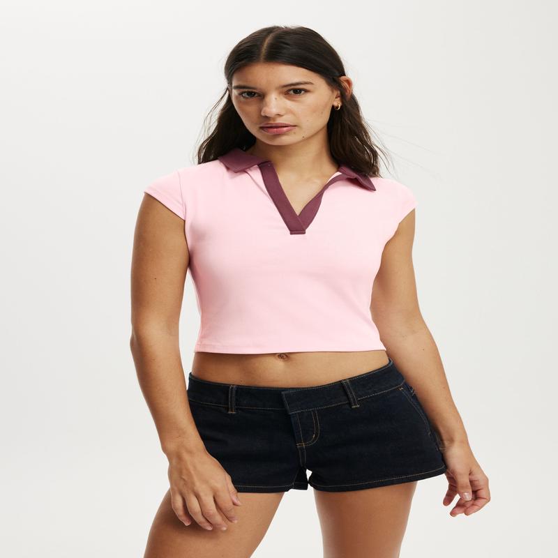 Alice Deep V Polo