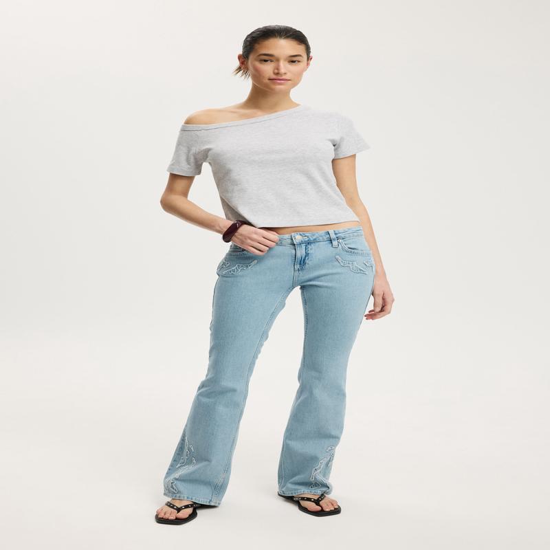 Low Rise Bootcut Jean