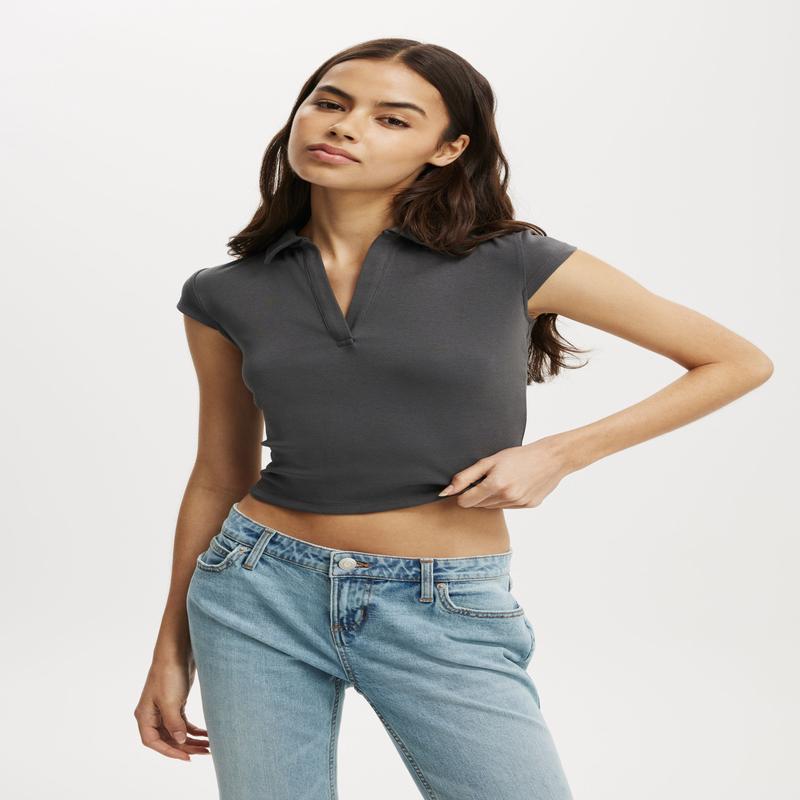 Alice Deep V Polo