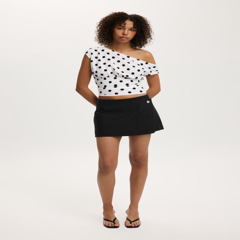 Sophie Wrap Mini Skirt