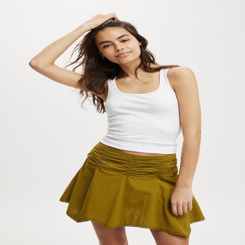 Georgie Hanky Hem Mini Skirt