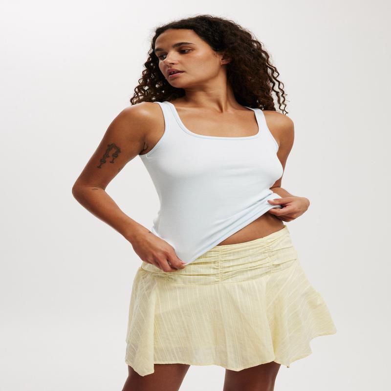 Georgie Hanky Hem Mini Skirt