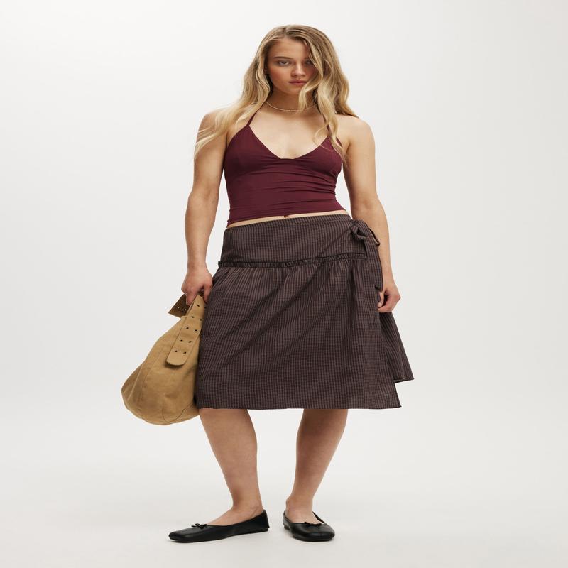 Gracie Wrap Midi Skirt