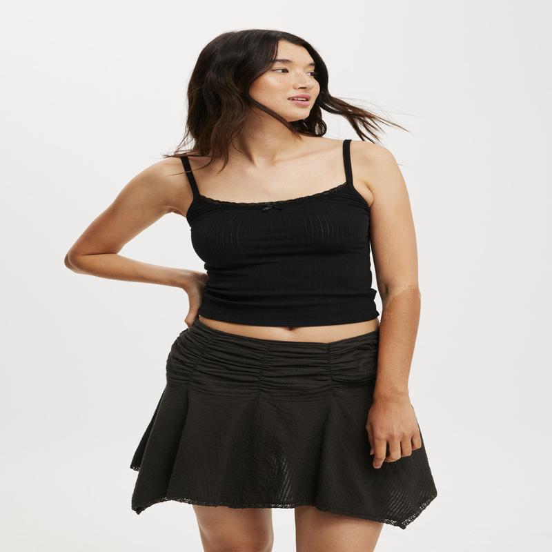 Georgie Hanky Hem Mini Skirt