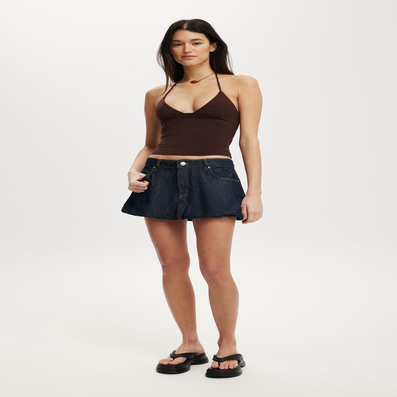 Bubble Denim Skirt