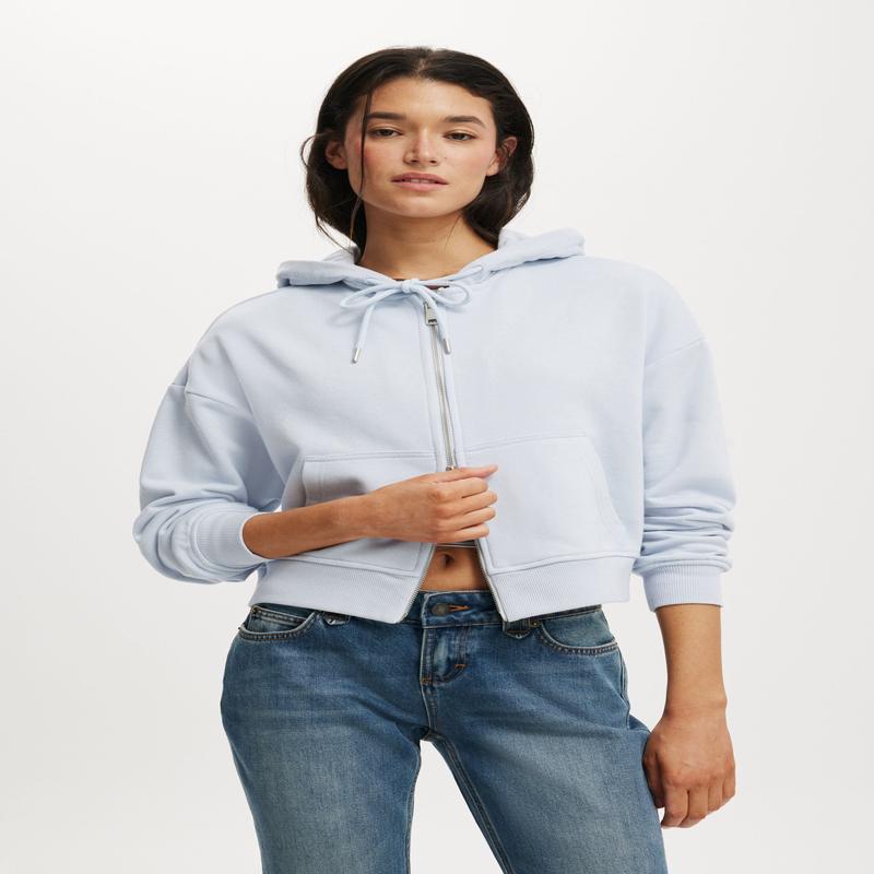 Classic Fleece Oversized Zip Through Hoodie