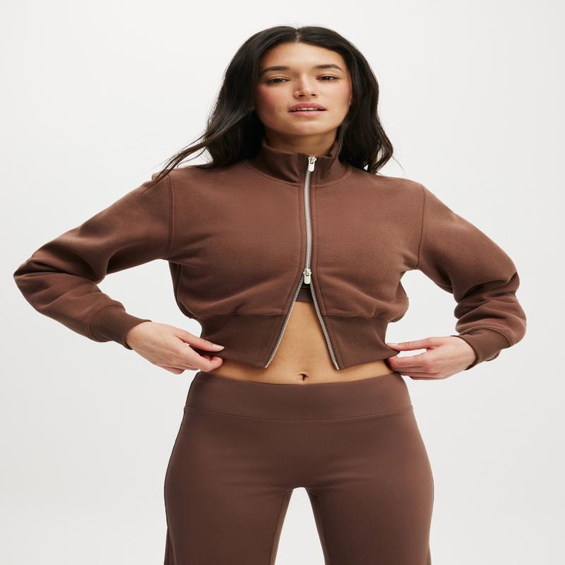 Plush Fitted Zip Through