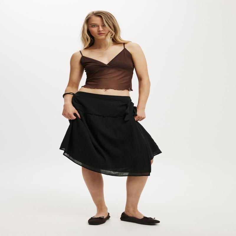 Gracie Wrap Midi Skirt