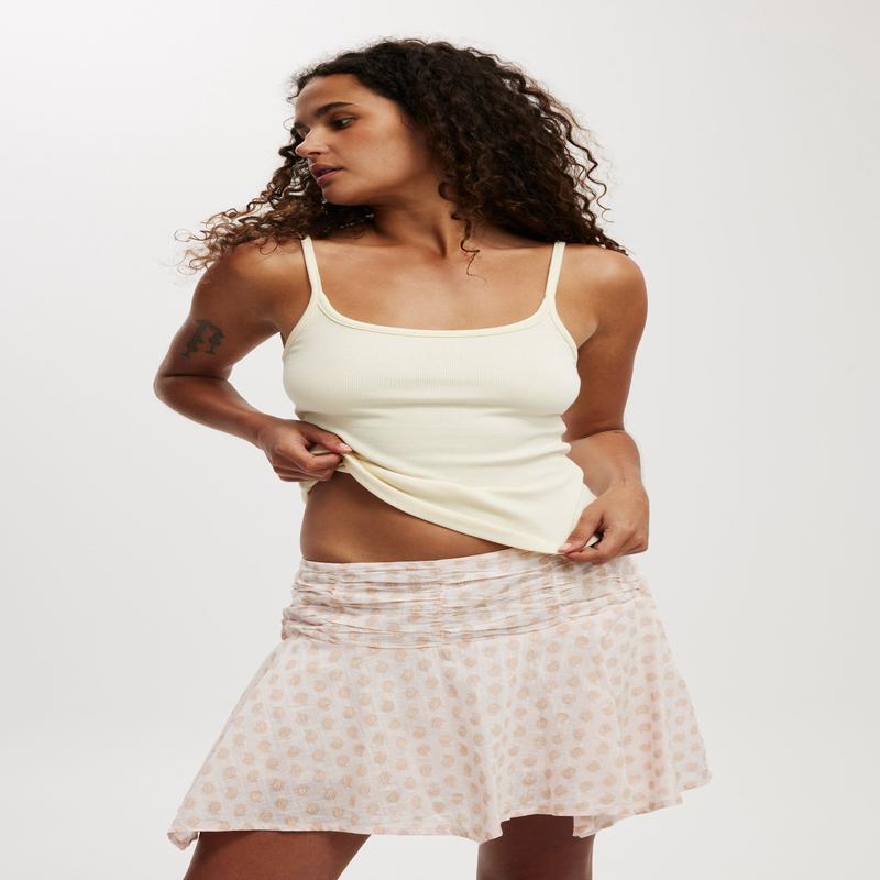 Georgie Hanky Hem Mini Skirt