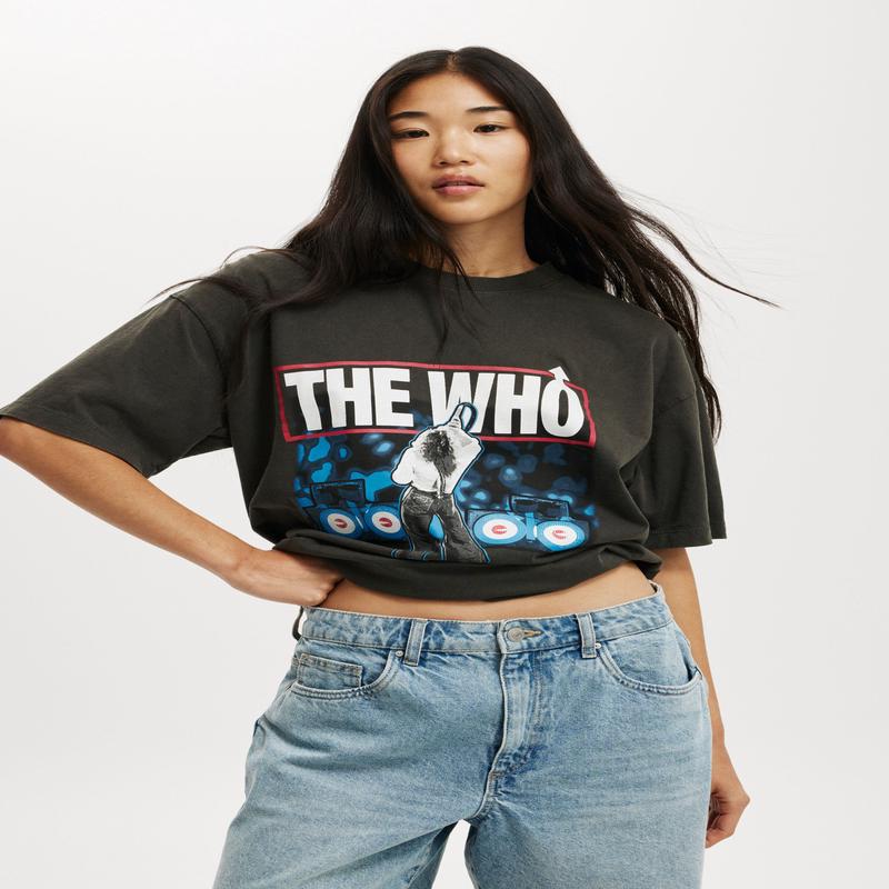 The Who Boxy Graphic Music Tee