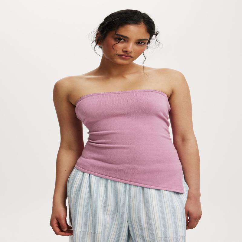Asymmetric Ruched Bandeau