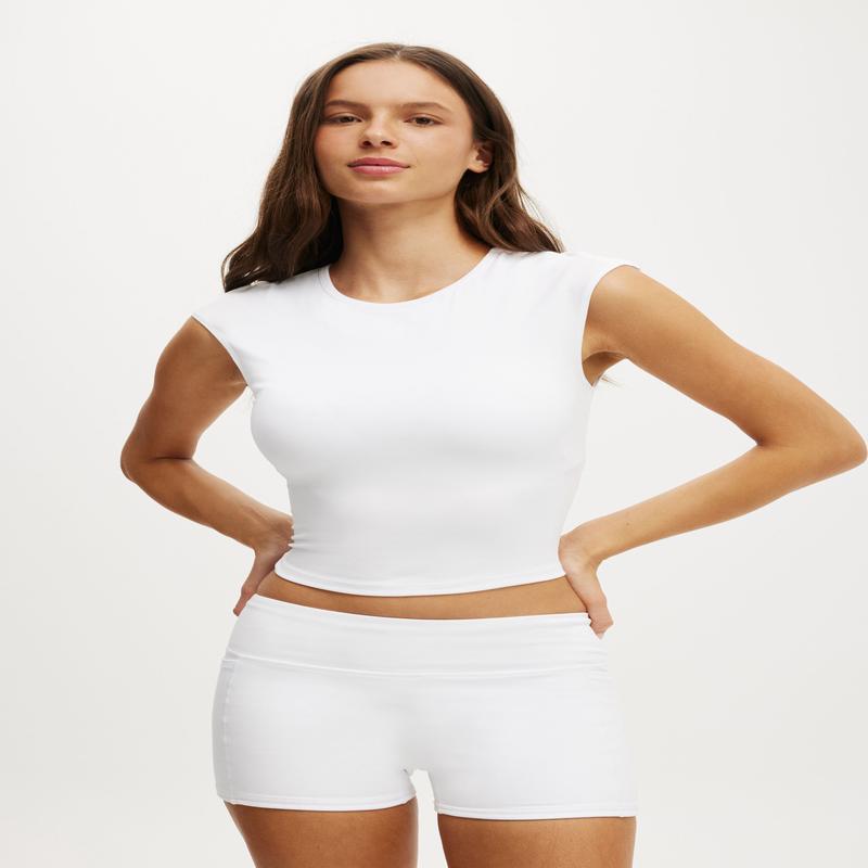 Ultra Soft Capped Sleeve Tee