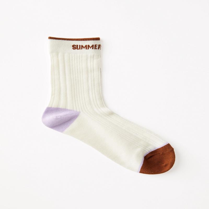 Graphic Crew Sock