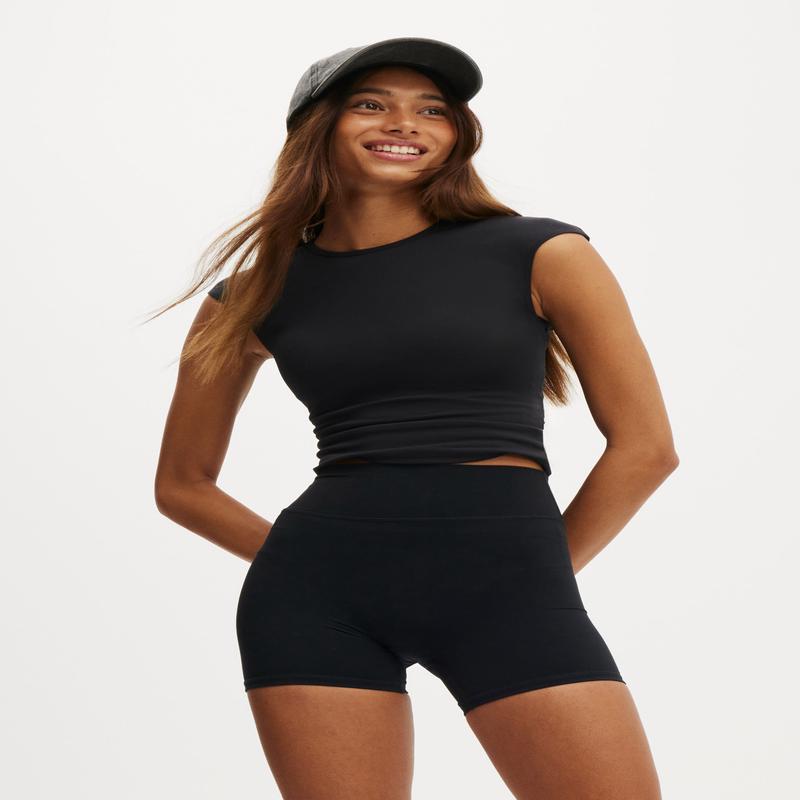 Ultra Soft Capped Sleeve Tee