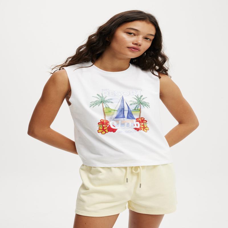 Active Graphic Crew Tank