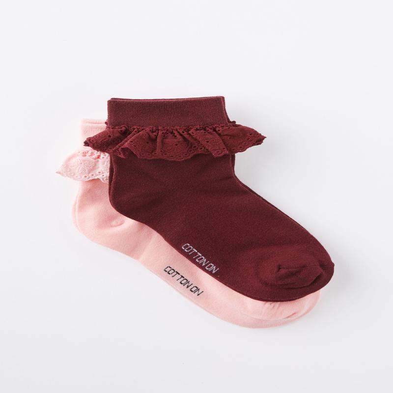 The Perfect Pair Pretty Frill Sock 2Pk