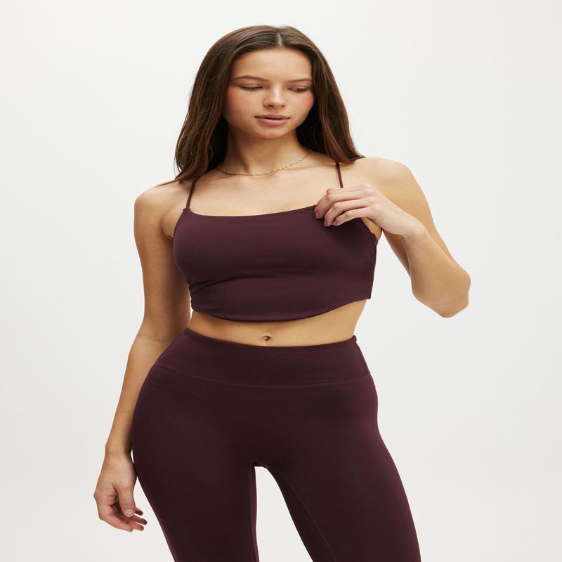 Curved Hem Cross Back Tank