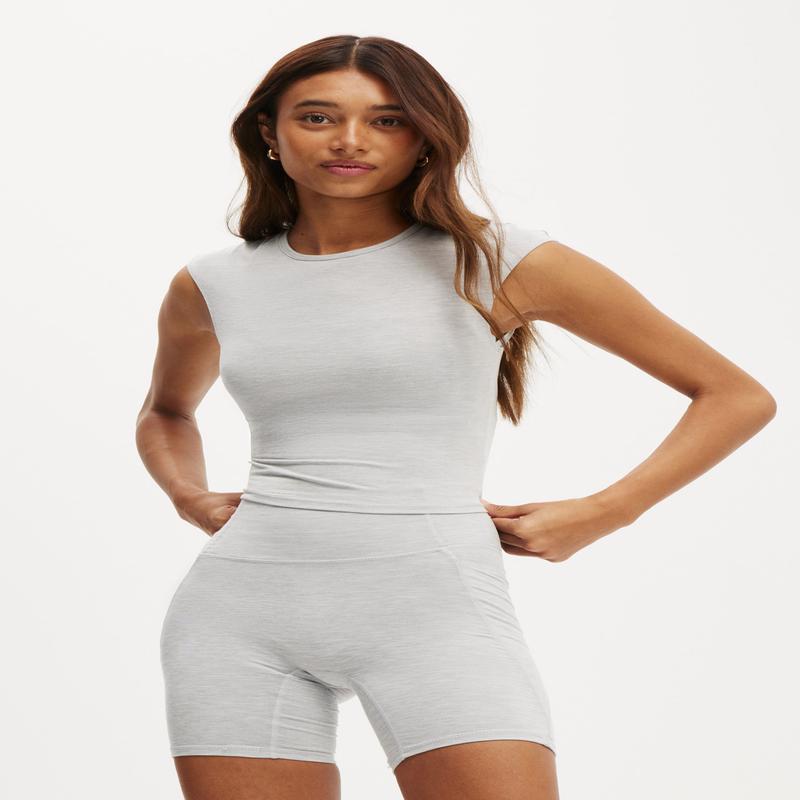 Ultra Soft Capped Sleeve Tee