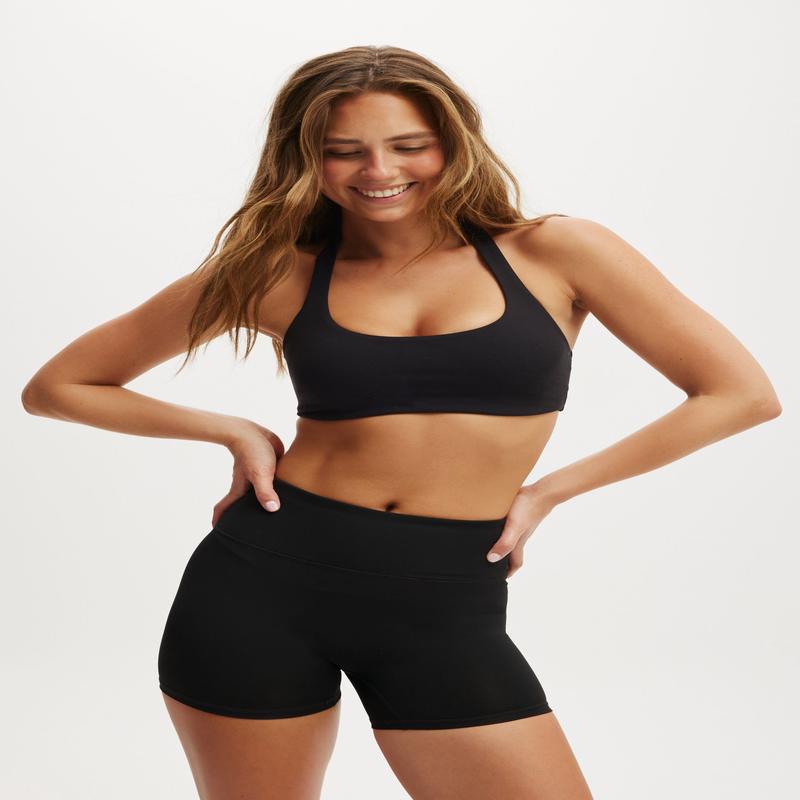 Ultra Soft Twist Back Halter Neck Crop