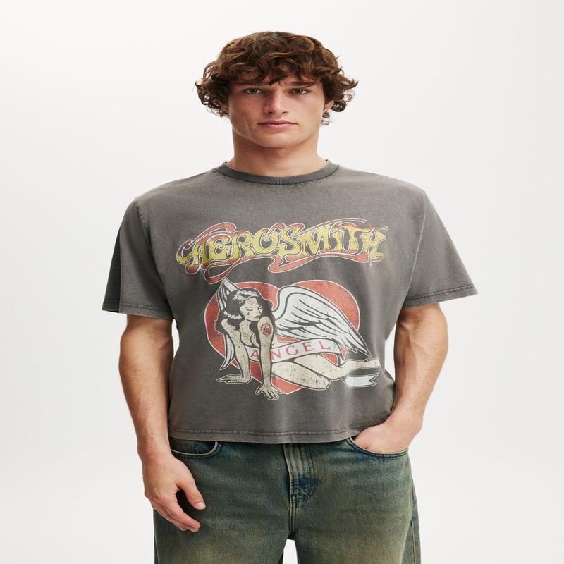 Aerosmith Cropped Fit Music T-Shirt