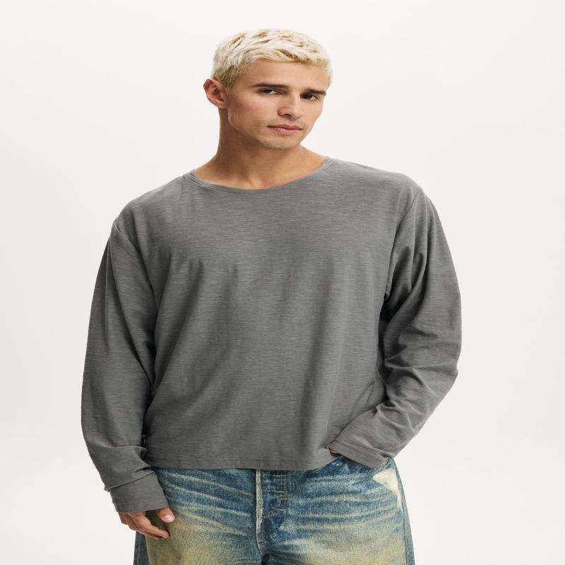 Cropped Fit Lightweight Long Sleeve
