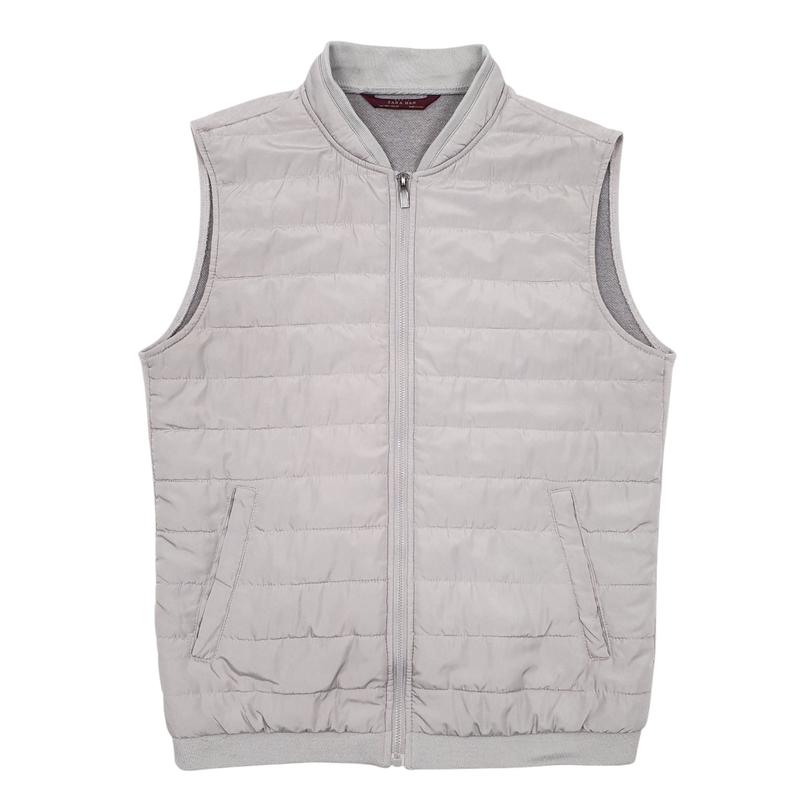 Zara Gilet Jacket Coat Mens Grey