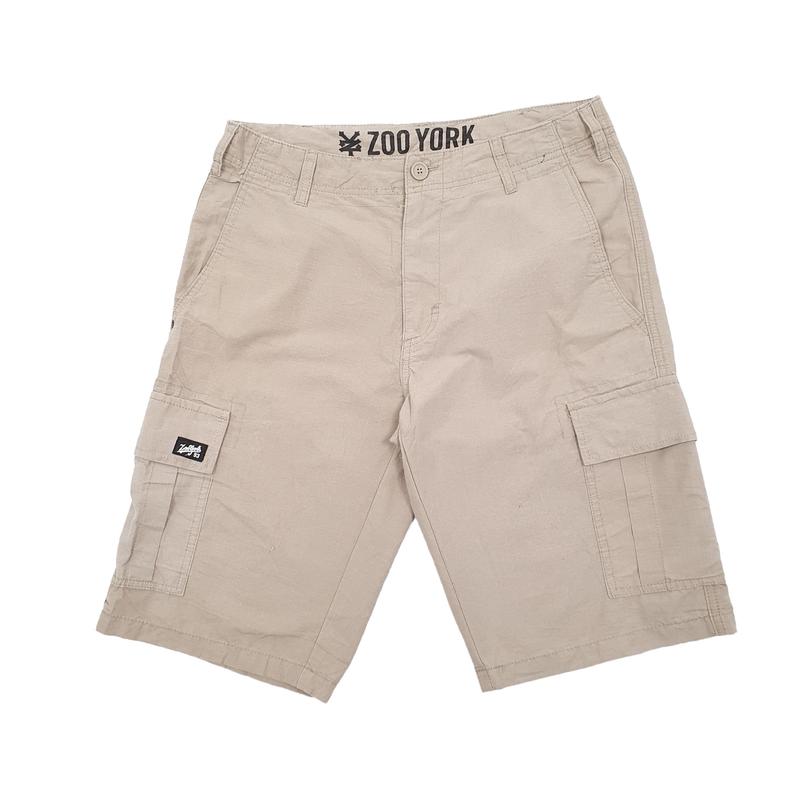 Zoo York Skating Combat Beige Cargo Workwear Shorts W32