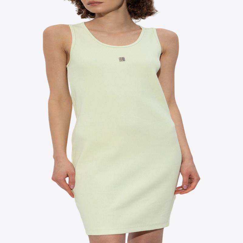 4G Ribbed Midi Dress
