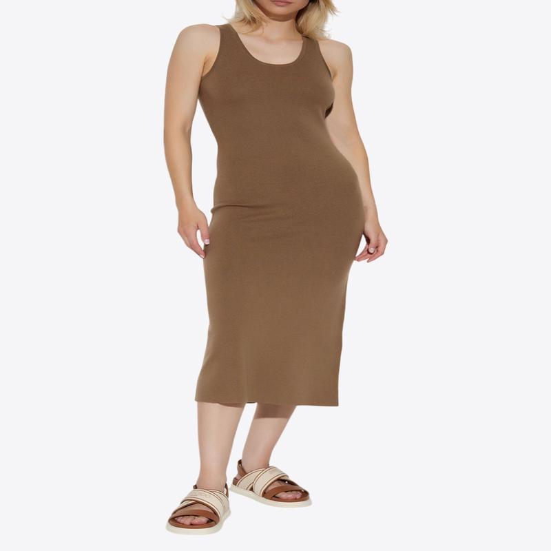 Aceri Wool Knit Midi Dress